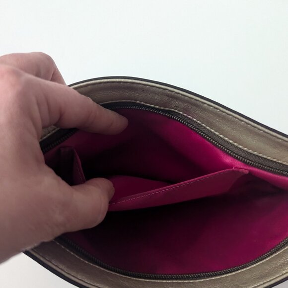 Like new Coach Metallic Champagne Gold Wristlet Clutch - Picture 9 of 16